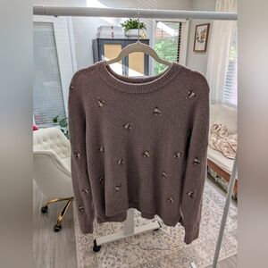 ✨ Madewell Floral Embroidered Sweater